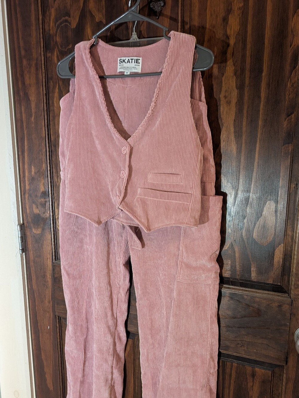 Skatie Curdoroy Pink 2 Piece Set